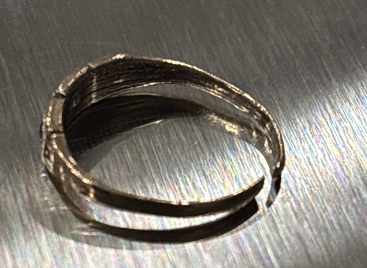Vintage Little Nemo Gold Plated Rhinestone Childs Ring Size 1