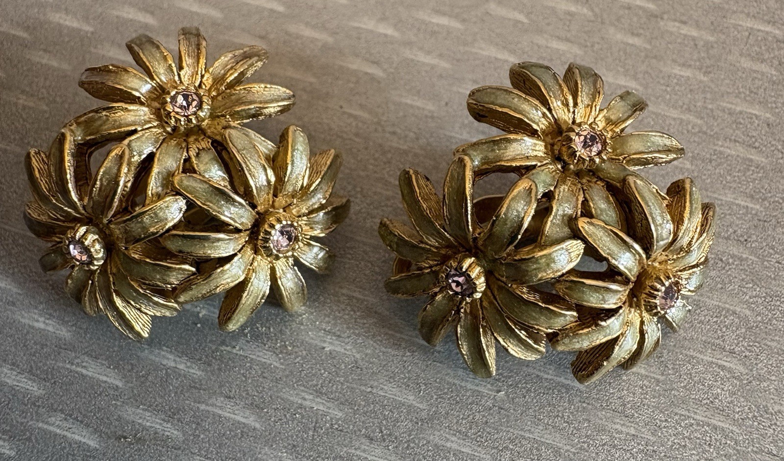 Vintage Designer Clip Earring LOT 5 Pair Signed Kramer Lisner Coro Golan ODLR