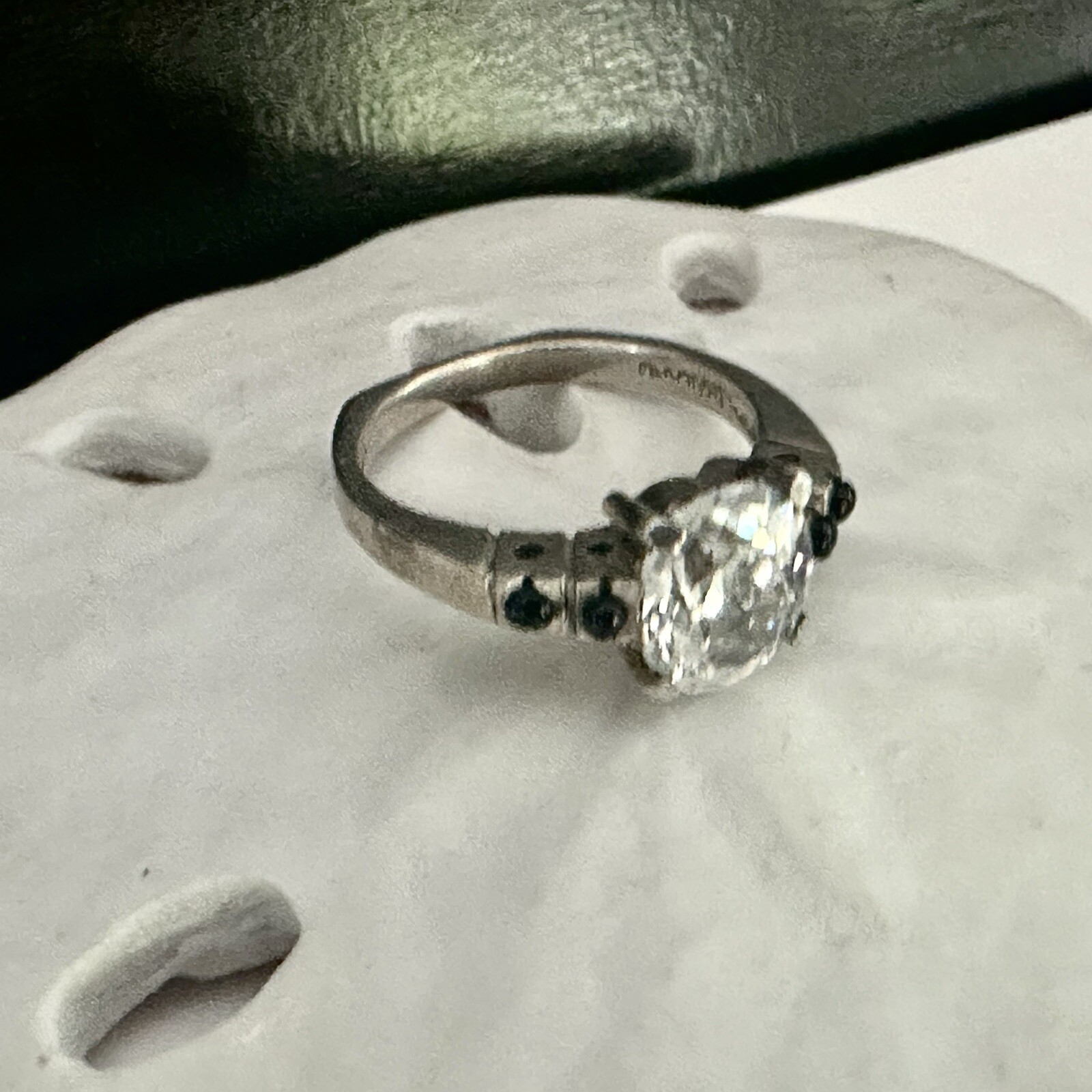 Sterling Silver 925 Wedding Band Designer CZ Bridal Engagement Band Ring