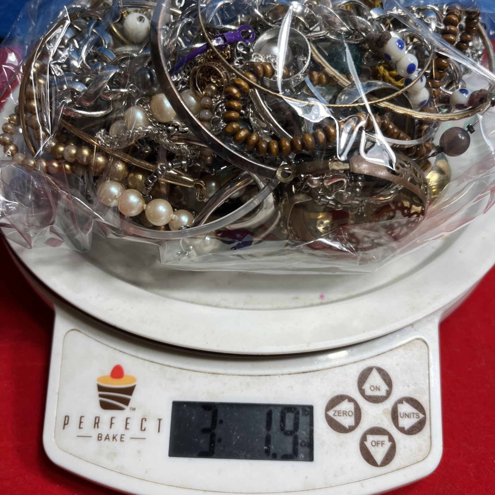 Huge 3lb Lot of Unsorted Jewelry, # 34