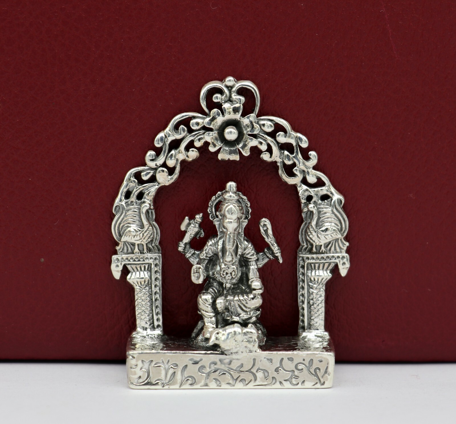 925 pure silver Lord Ganesha statue, figurine, puja article home temple art01