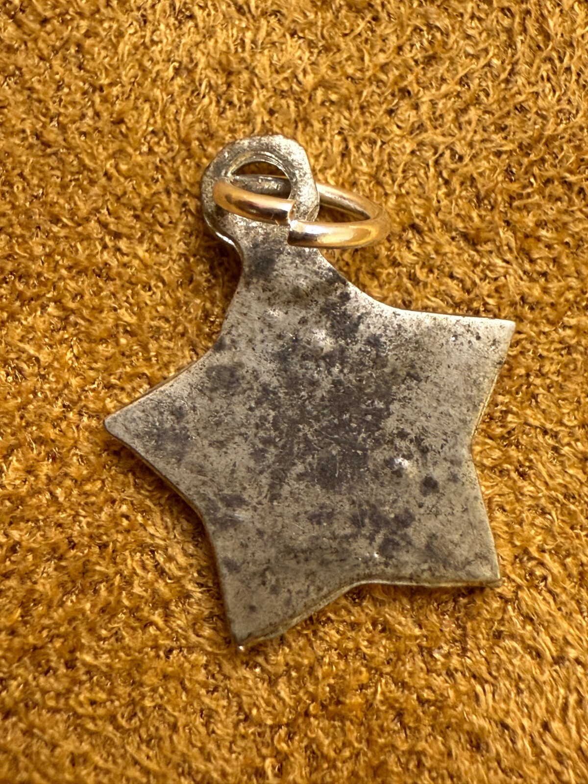 Vintage Winners Never Quit! Star-Shaped Sterling Silver Charm Pendant 4801