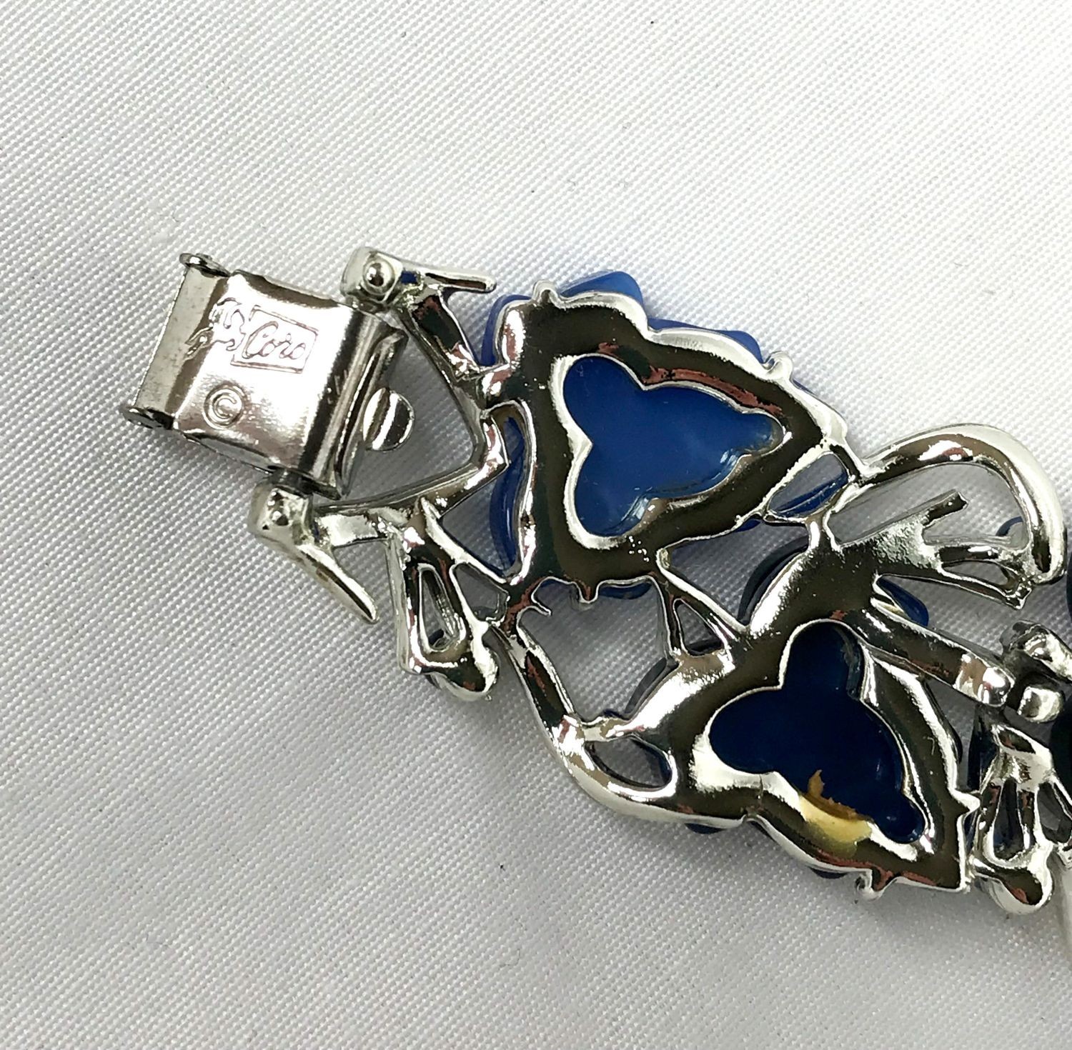 Coro Blue Thermoset Lucite Bracelet – Excellent Condition