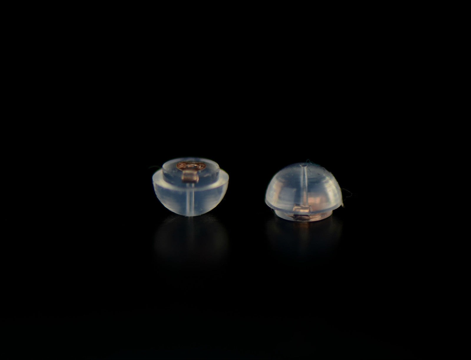 14k Rose Gold Gold Jelly Silicon Back Earring by Pc and Pair!!!