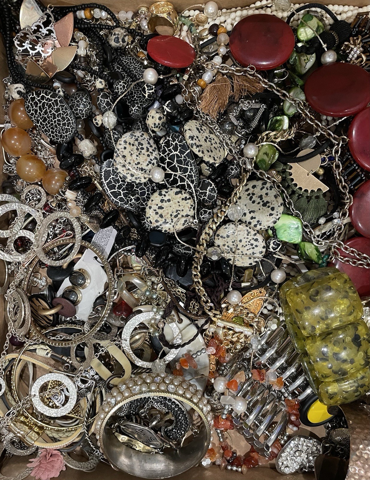 Unsearched Vintage To Modern New Junk Resell Crafts Jewelry Lot 3 Lbs