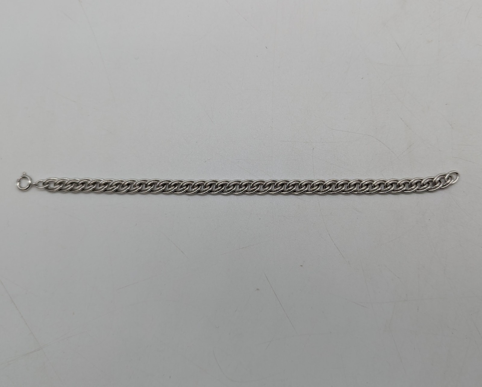 Sterling Silver Chain Charm Bracelet 7″ Long 10.07 Grams