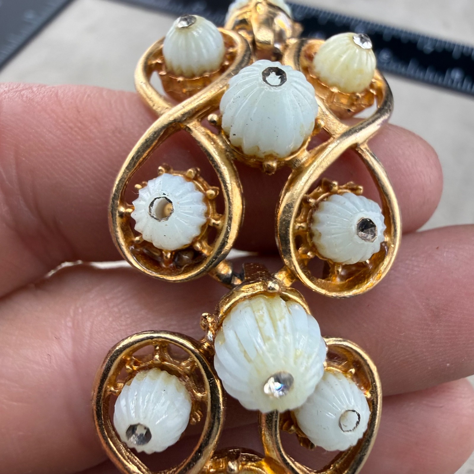 Vintage Florenza Bracelet Gold Tone Signed 7”