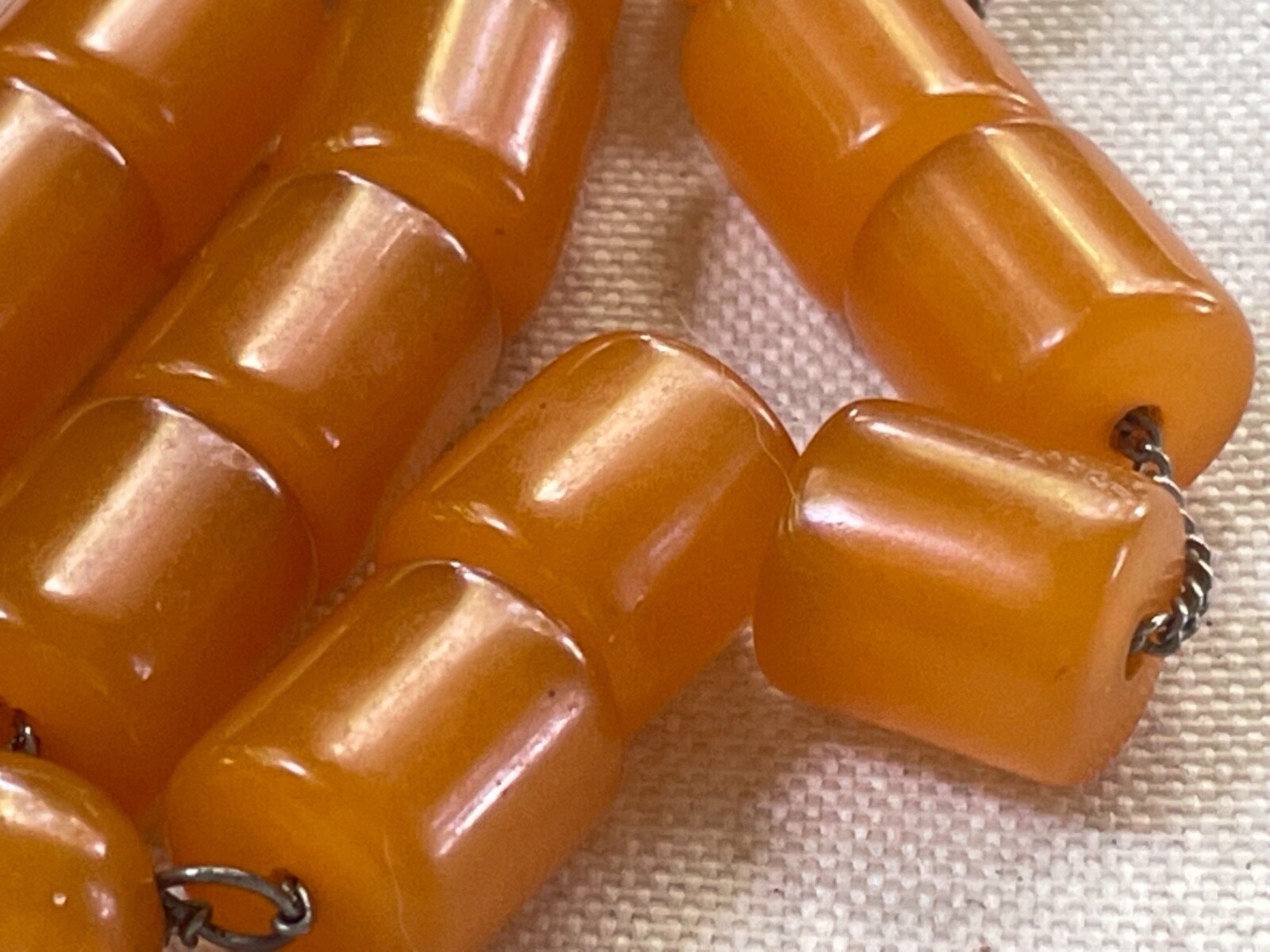 Old Islamic Bakelite Butterscotch Prayer Rosary Beads Tesbih Misbaha 39 grams