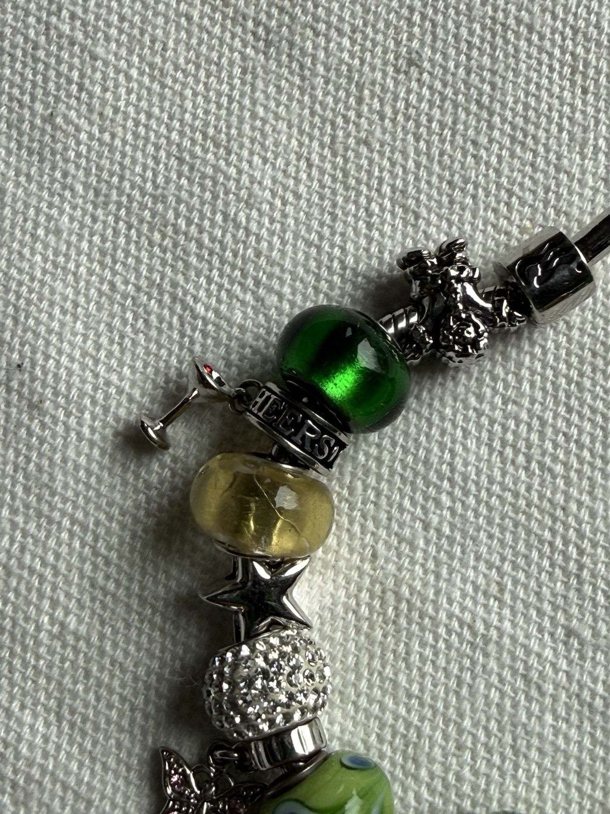 Travel Cruise Ship Souvenir Charm Bracelet 7 1/2 Inches