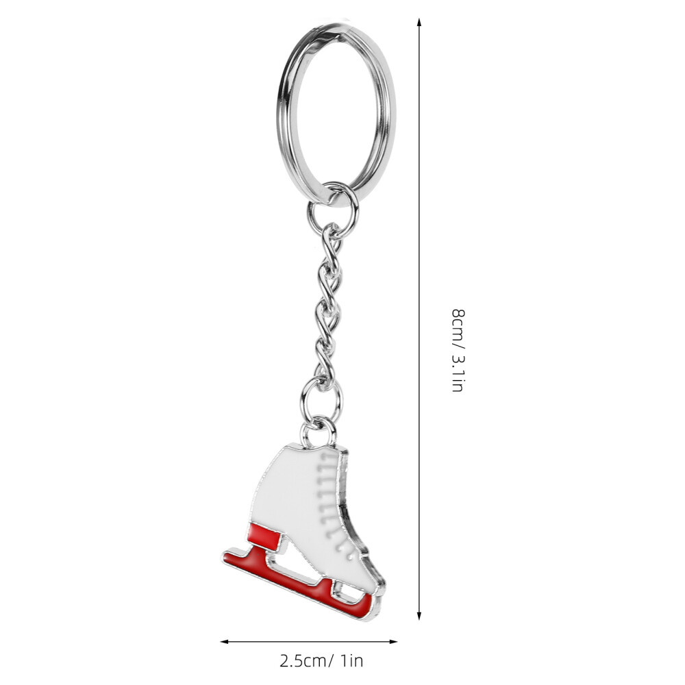 1PC Zinc Alloy Key Chain Wear-resistant Roller Skate Decorative Bag Pendants
