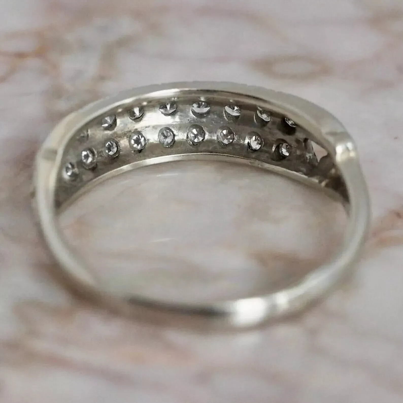 2Ct Round Cut Art Deco Style Lab-Created Diamond Wedding Ring 14K White Gold FN