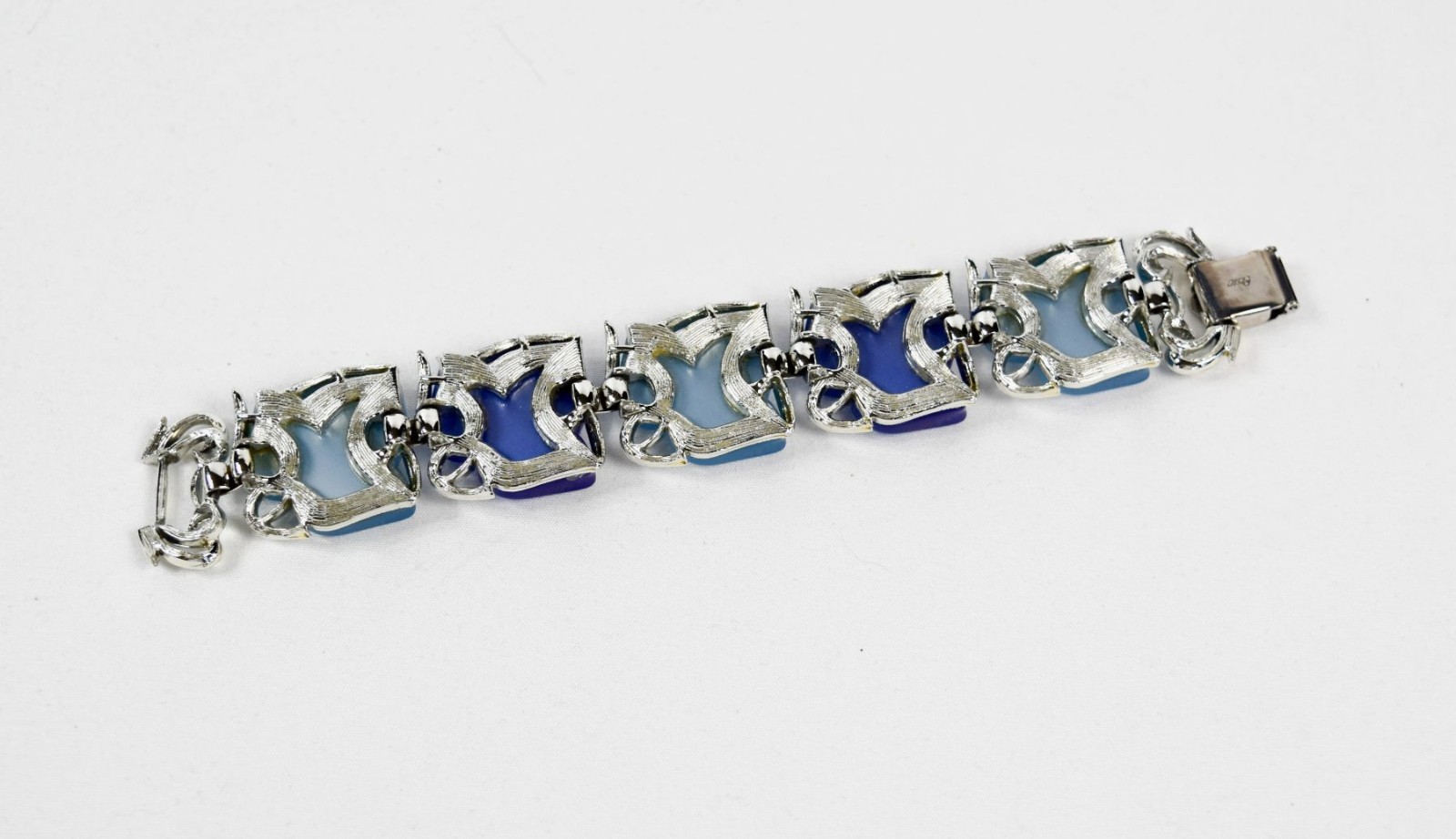 Coro Blue Moonglow Thermoset Lucite Bracelet – Excellent Condition