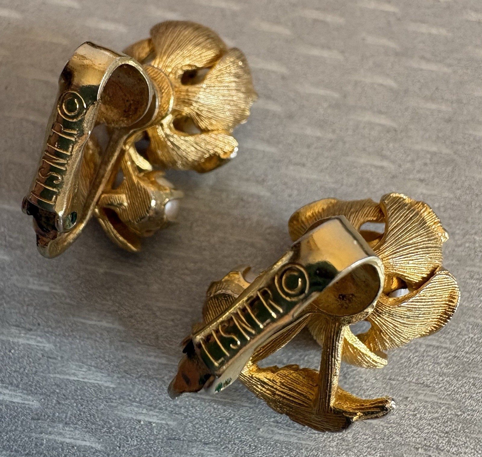 Vintage Designer Clip Earring LOT 5 Pair Signed Kramer Lisner Coro Golan ODLR