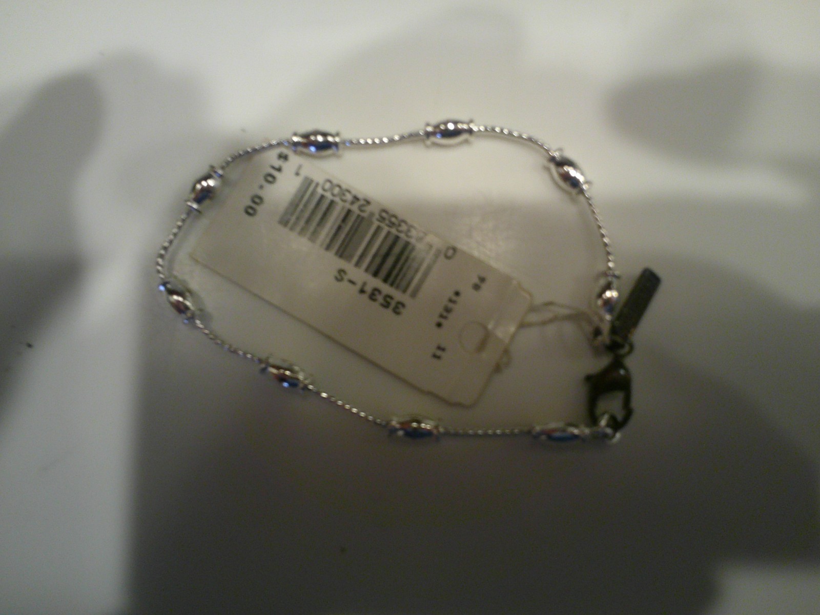 Lovely Silvertone Signed Napier Bracelet 7″ LONG