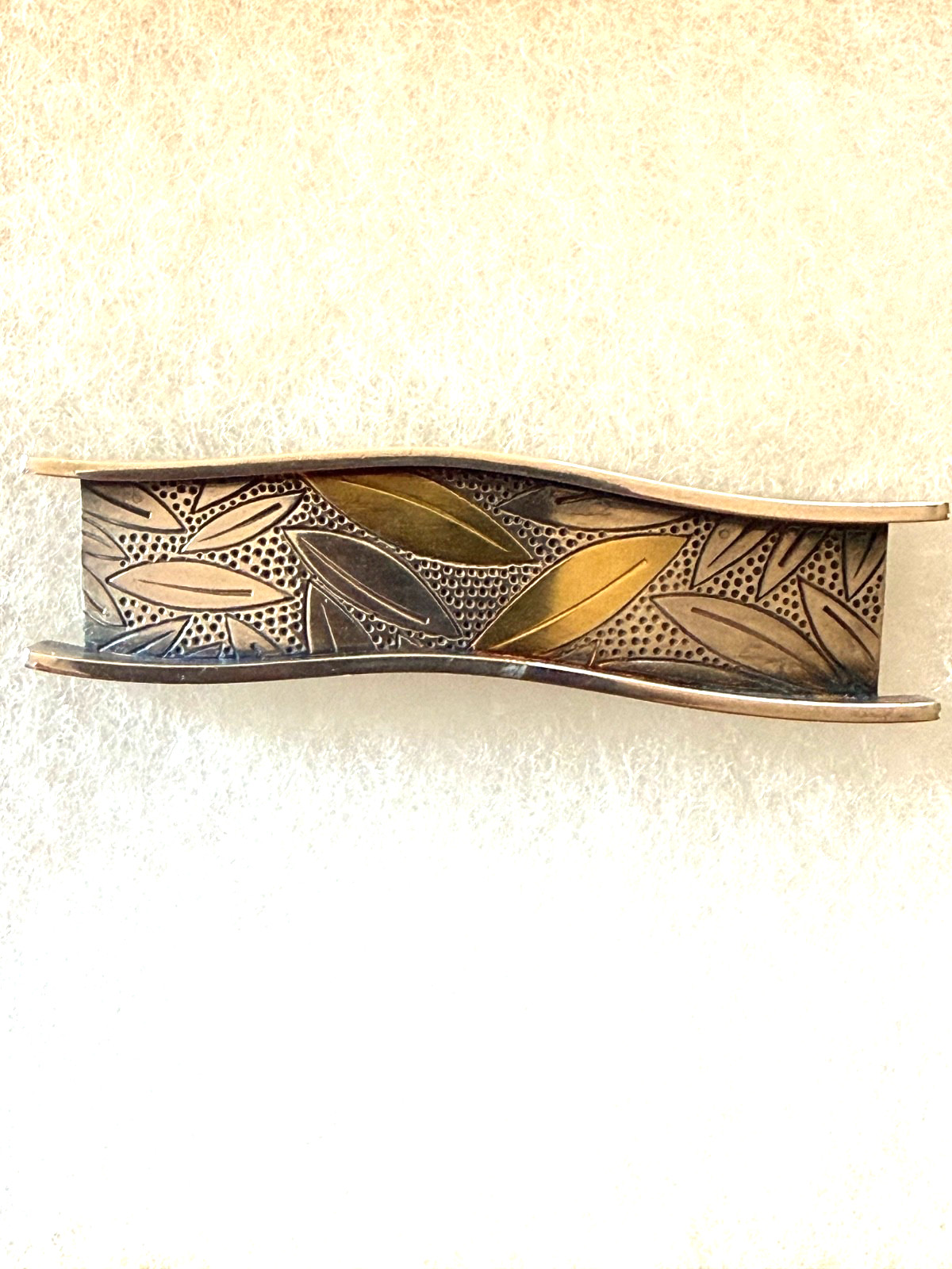 Vintage RM Studios Sterling Gold Artisan Pin