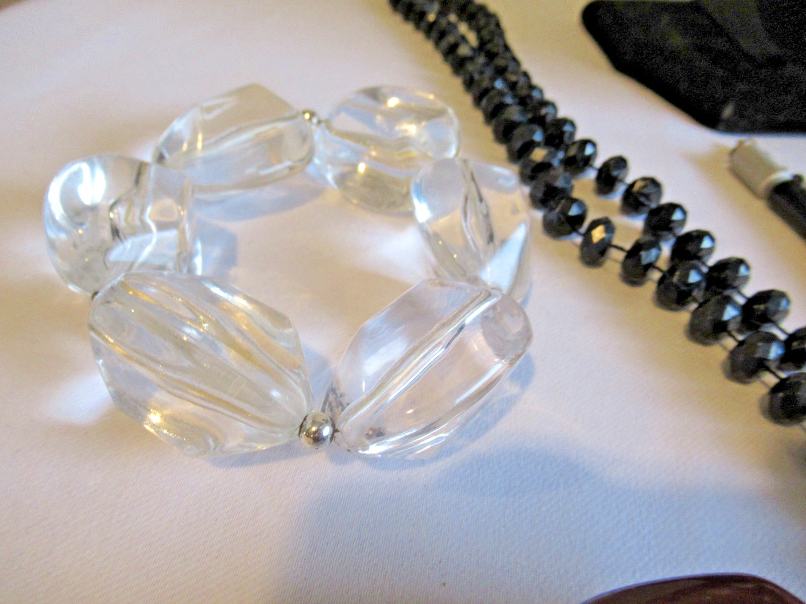 Vintage & Modern Retro Lucite Acrylic Jewelry Lot 17 pcs