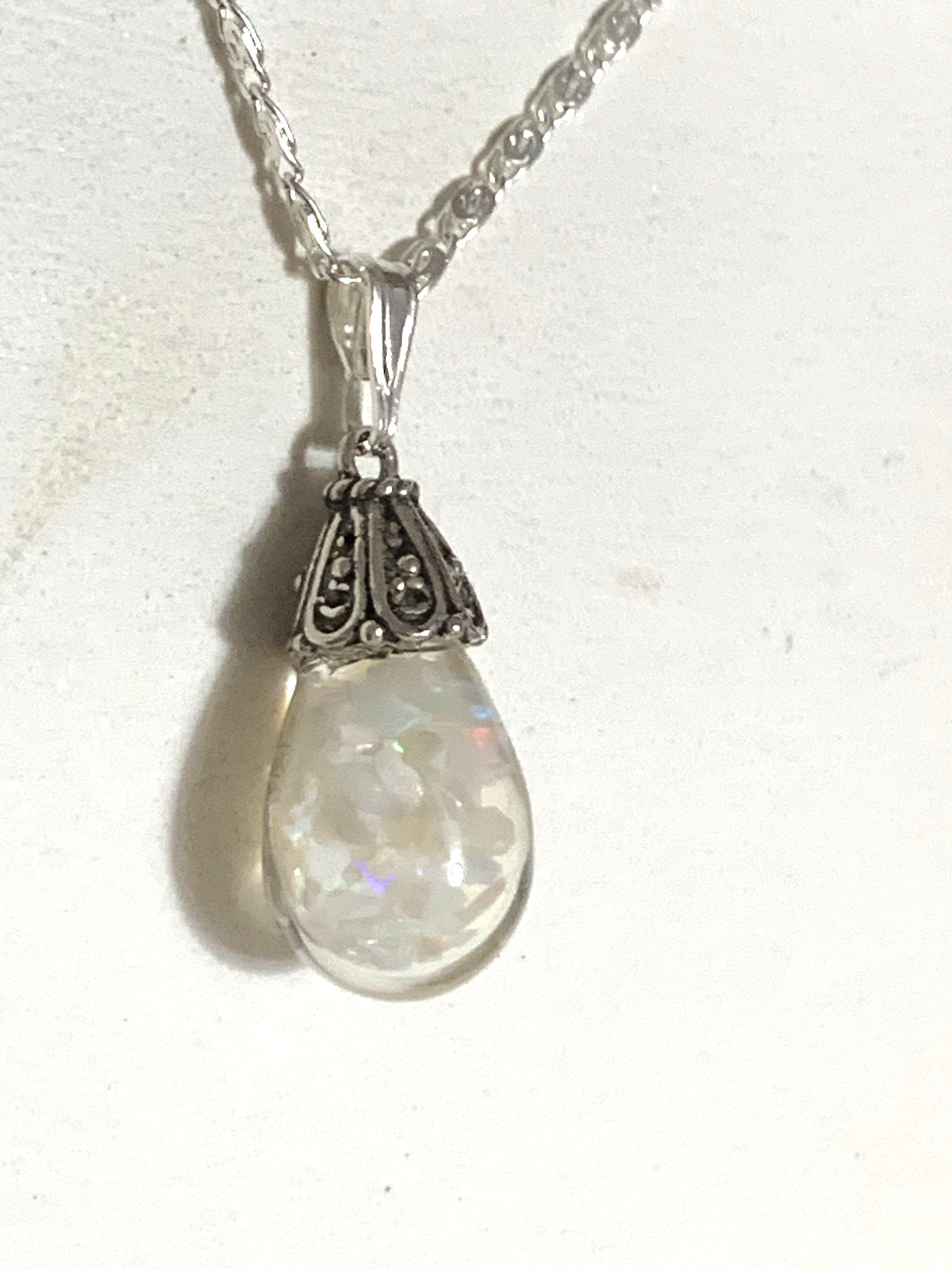 HOLIDAY SALE* ANTIQUE COLOSSAL 21MM FLOATING OPAL NECKLACE STYLE#1A-Sterling