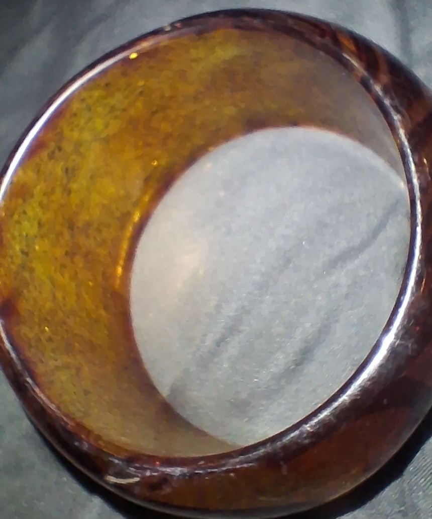 Vintage Swirl Pattern Bangle Acrylic Gold Glitter Brown Wave Chunky Statement