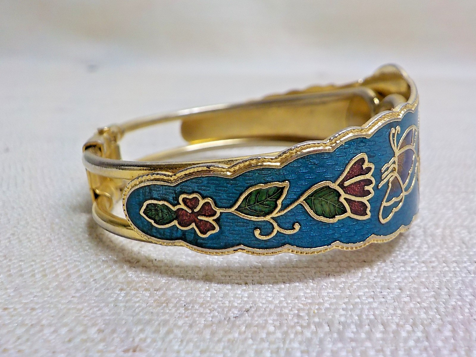 Cloisonne Enamel Bangle/Clamper Unisex Adult Bracelet