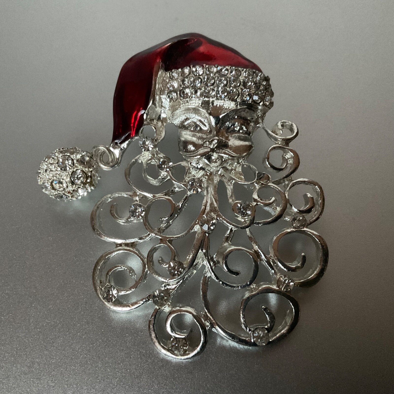 Christmas Holiday Pin Lot Santa Filigree Beard Boot Sleigh Vintage to Modern