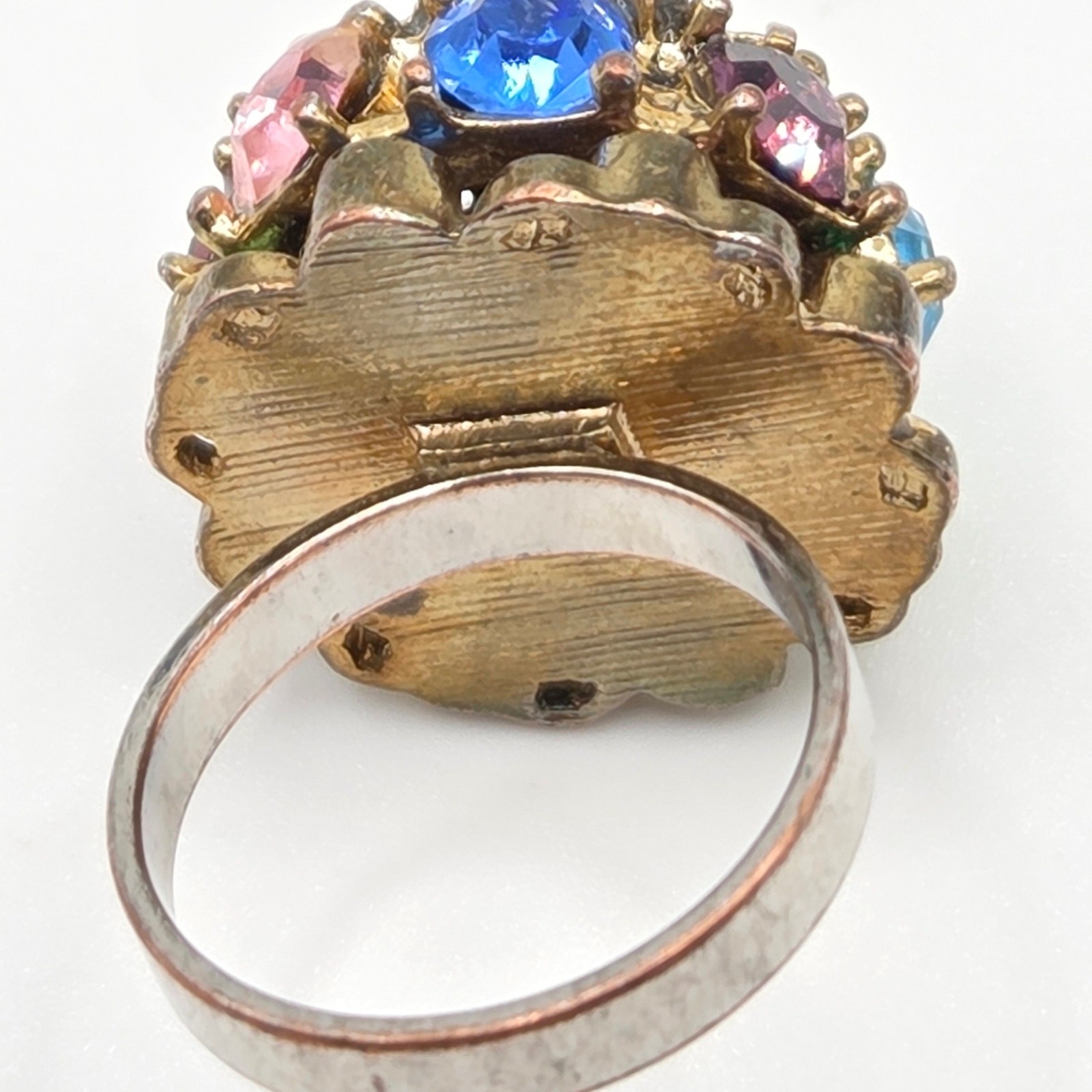 Vintage Rhinestone Cocktail Ring