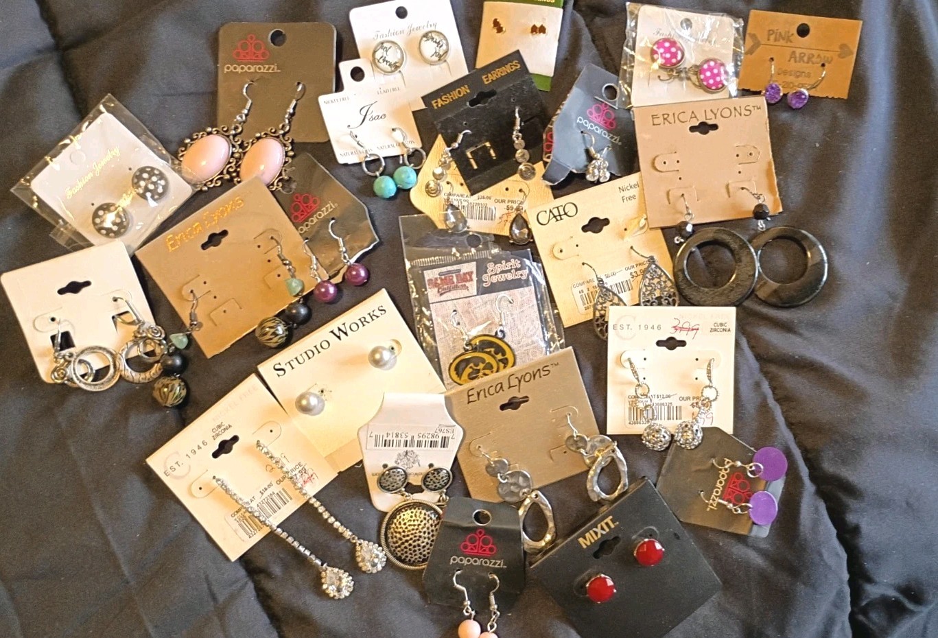 Lot of New Over 15 Pierced Earrings Vintage to Modern