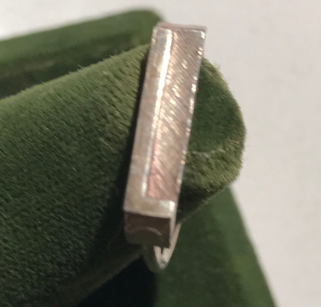 Vintage Sterling Silver Stamped Typebar Monogram “L” Ring Size 6 ADJUSTABLE