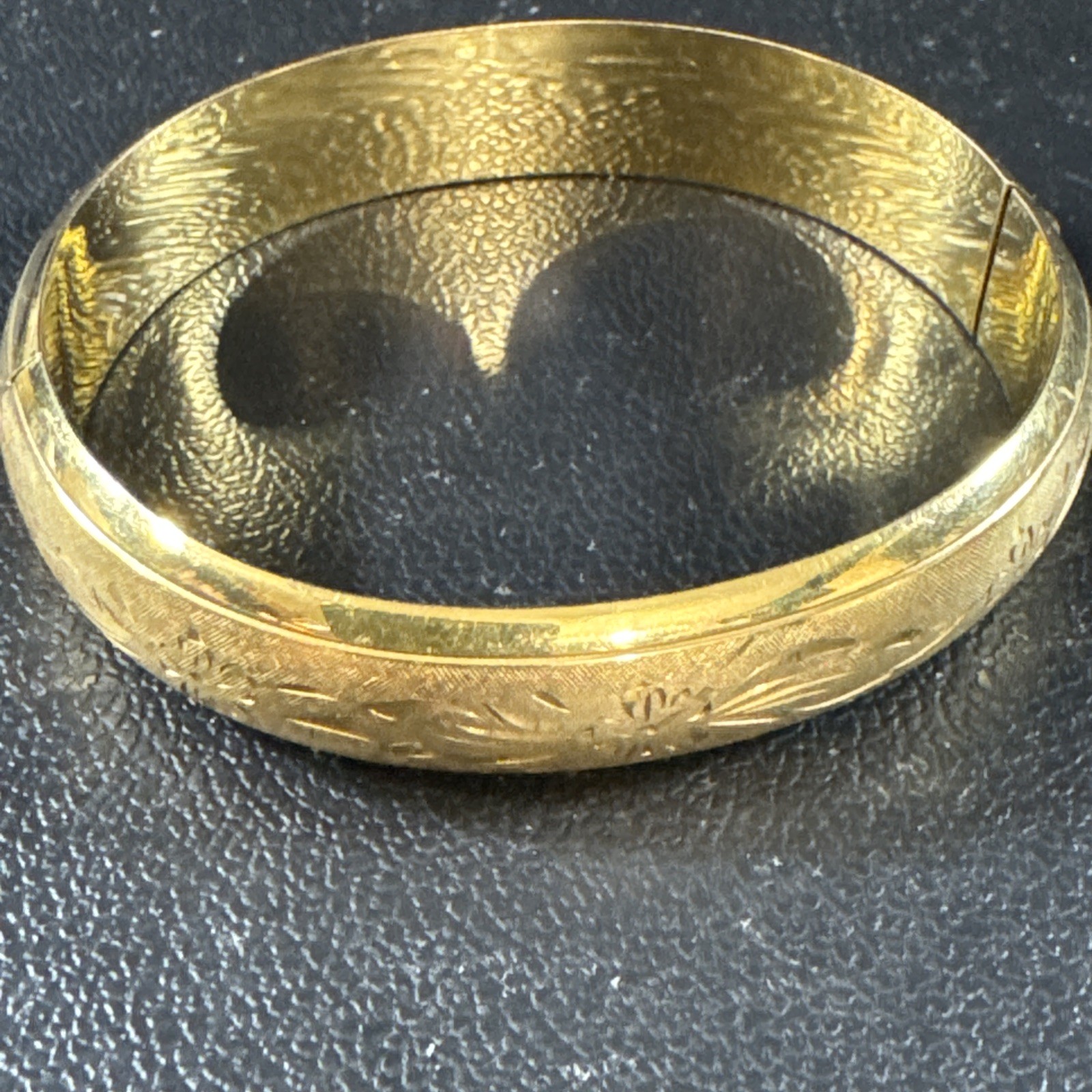 Vintage Marathon 12K Gold Filled Hinged Bangle Bracelet – 20 GRAMS