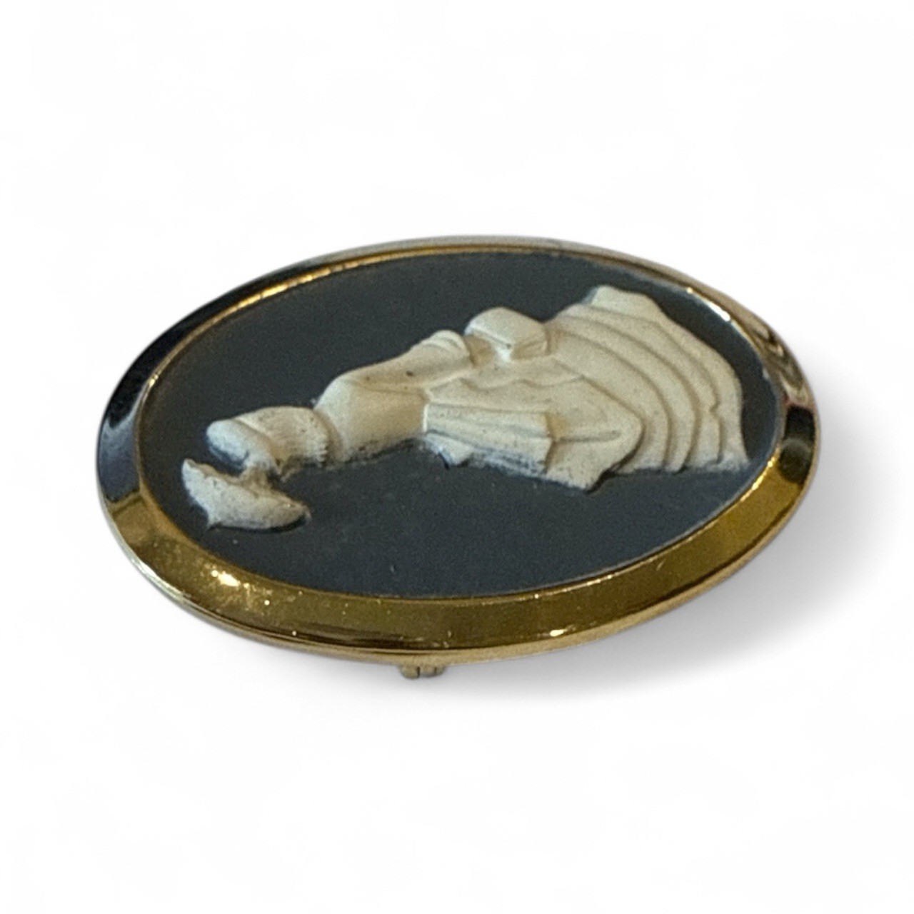 Vintage Woman Cameo Brooch Pin