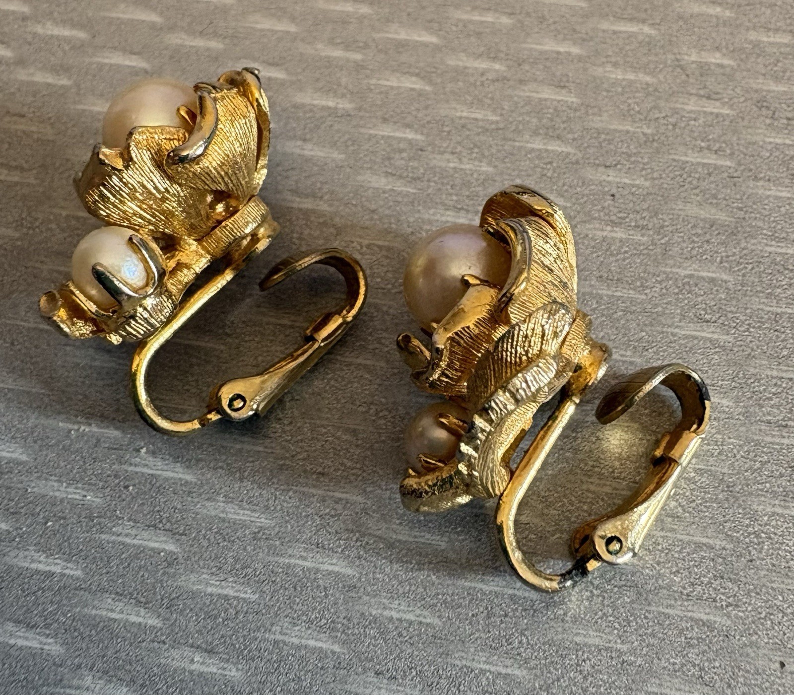 Vintage Designer Clip Earring LOT 5 Pair Signed Kramer Lisner Coro Golan ODLR