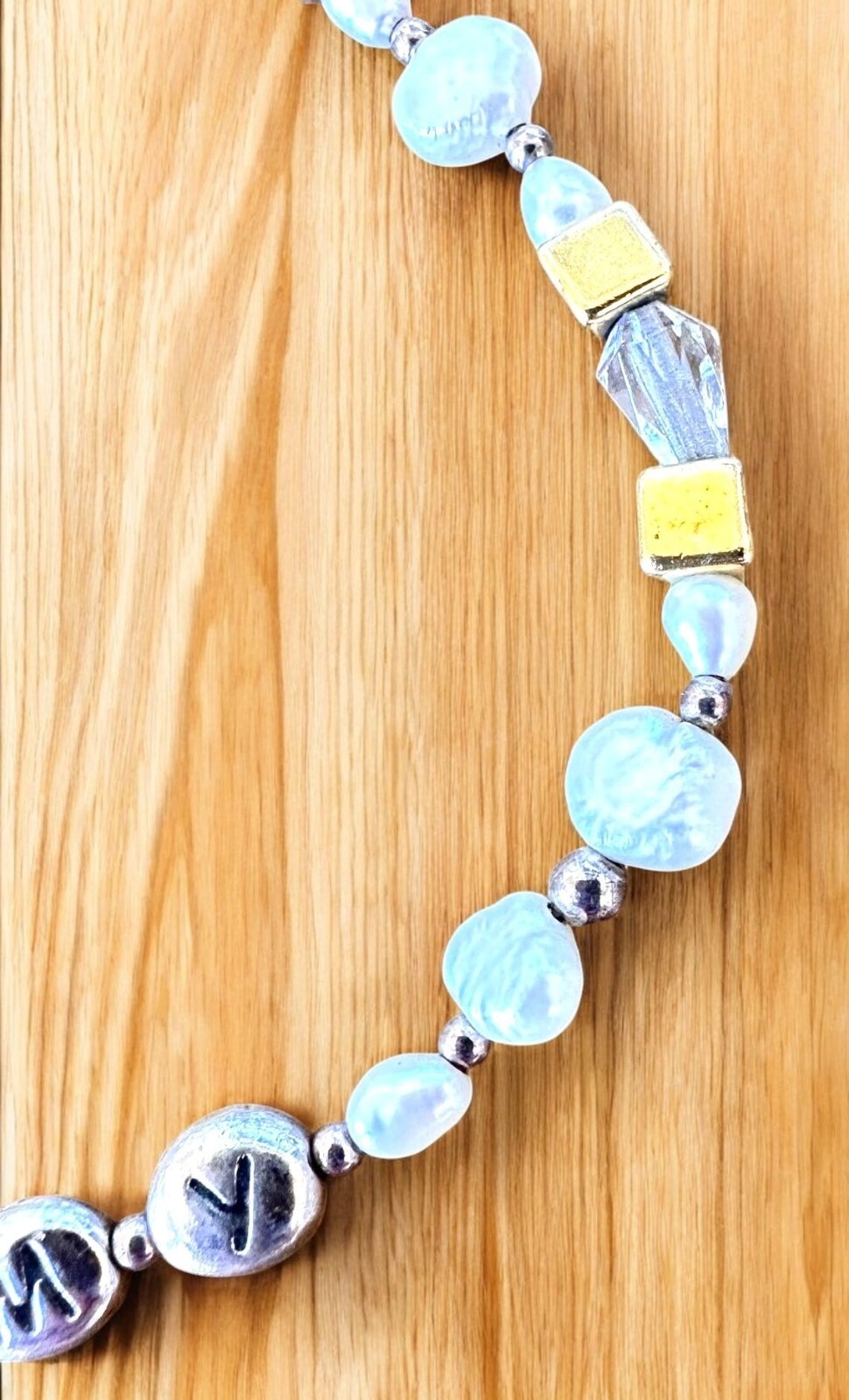 VTG Handmade Freshwater Pearl Bracelet Tammy Birthday Anniversary Toggle Closure