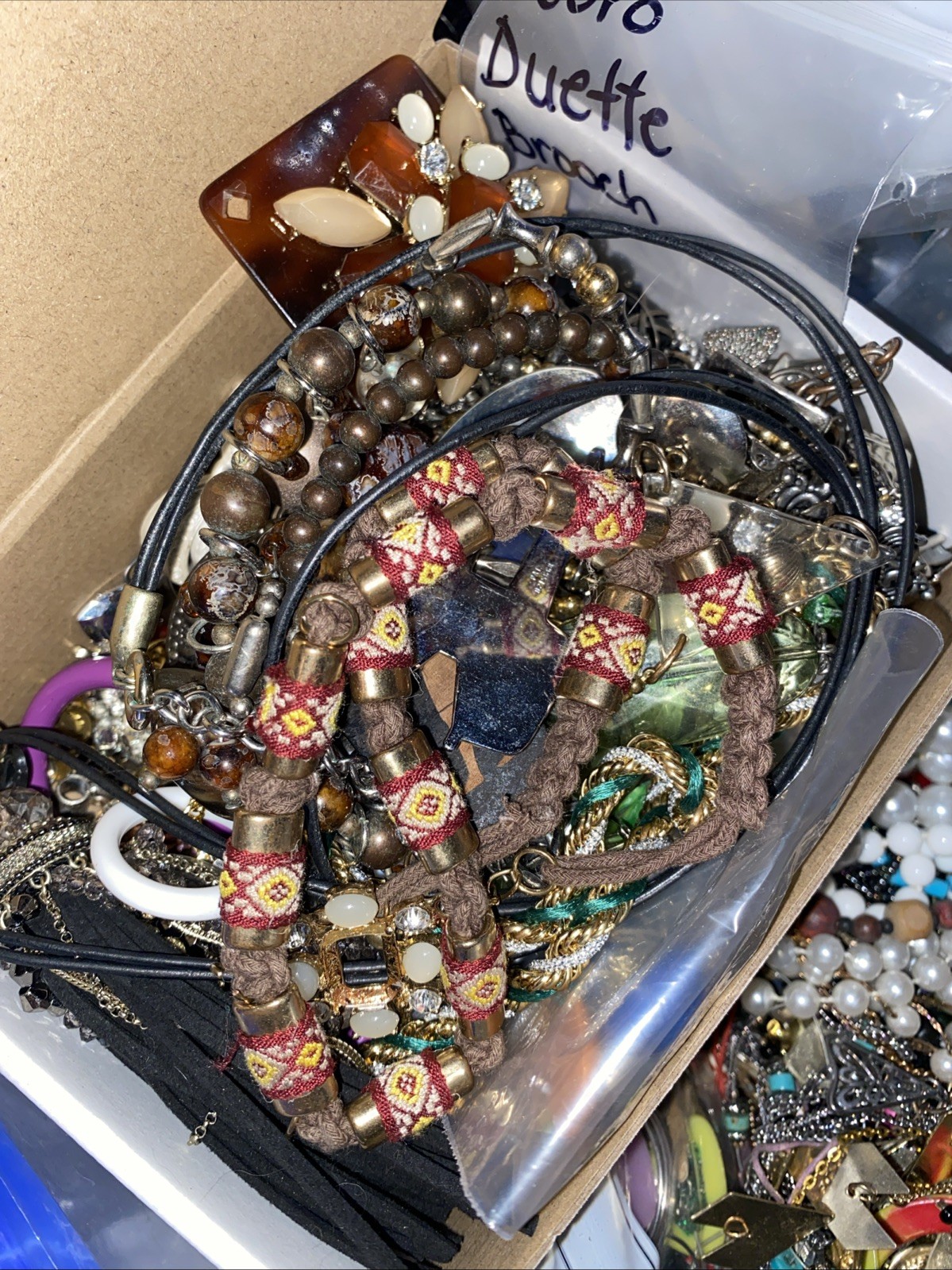 FREE SHIP Jewelry Lot Over 1 LB Pound VTG NEW Retro Y2K MCM Fashion Mystery Mix