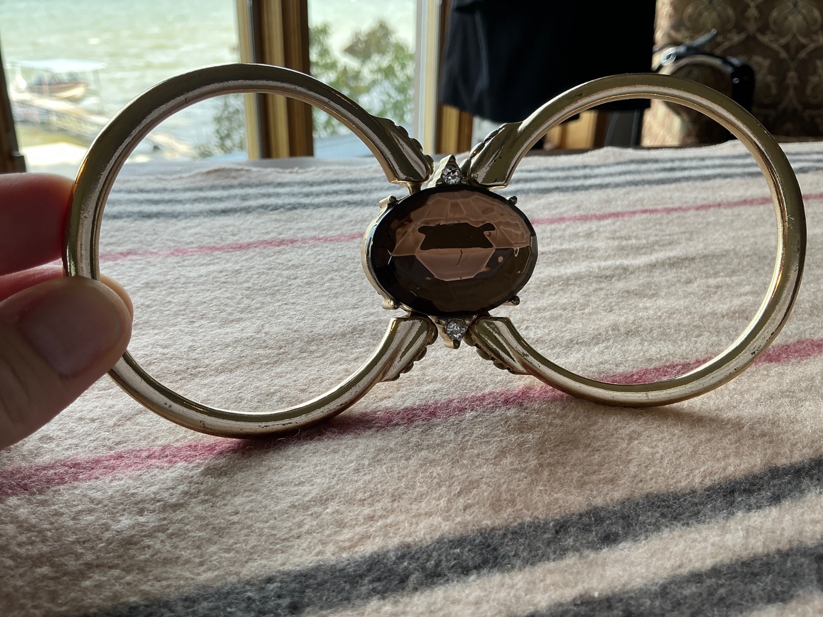 Unusual RARE Vintage reversible bangle bracelet!! Must See!!! VIDEO!