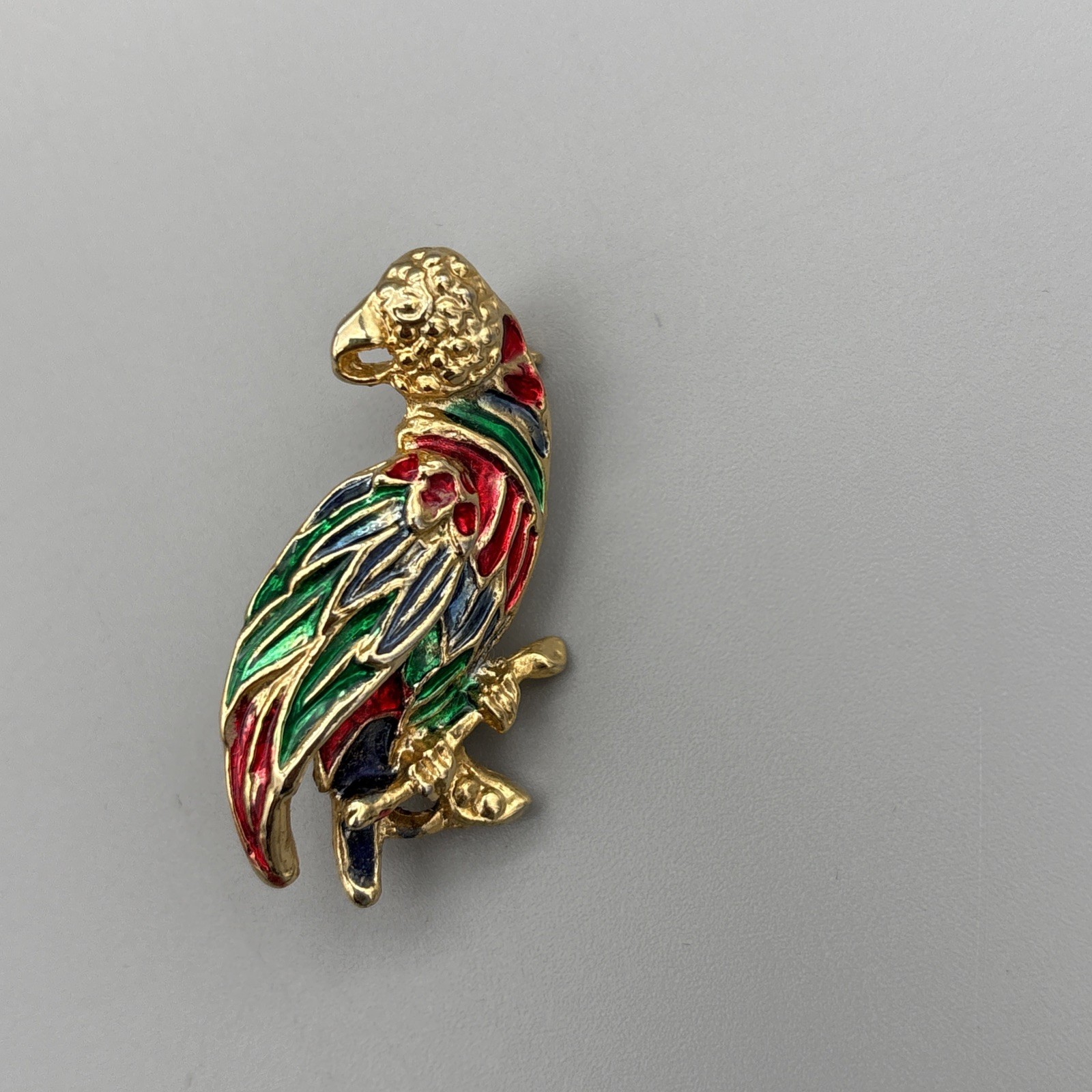 Vintage Brooches Lot of 4 Birds Dove Parrot Peacock Animals Italy READ