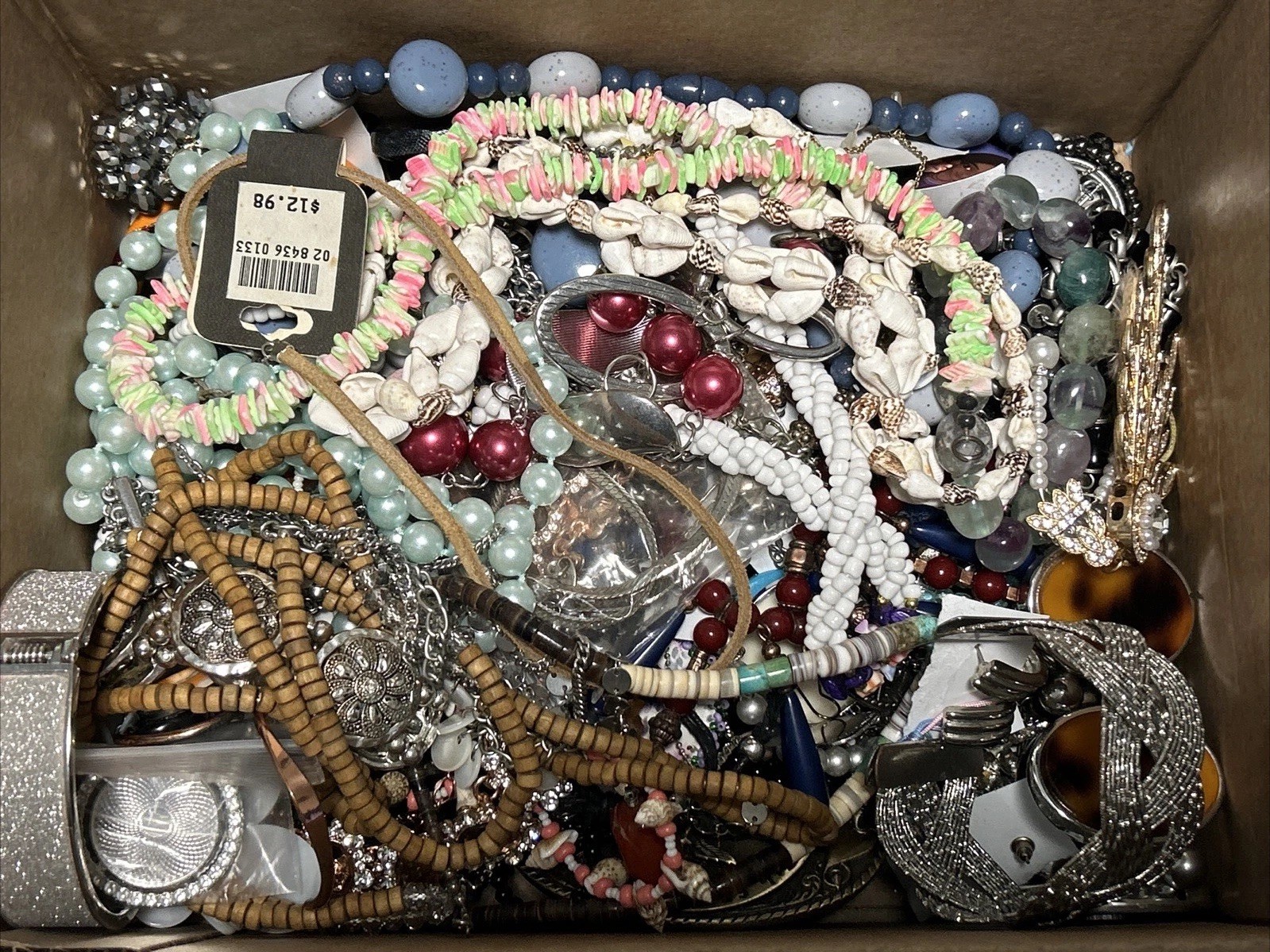 HUGE 5 + Lbs Jewelry WEARABLE Lot Tangled Unsearched VINTAGE ESTATE TREASURE