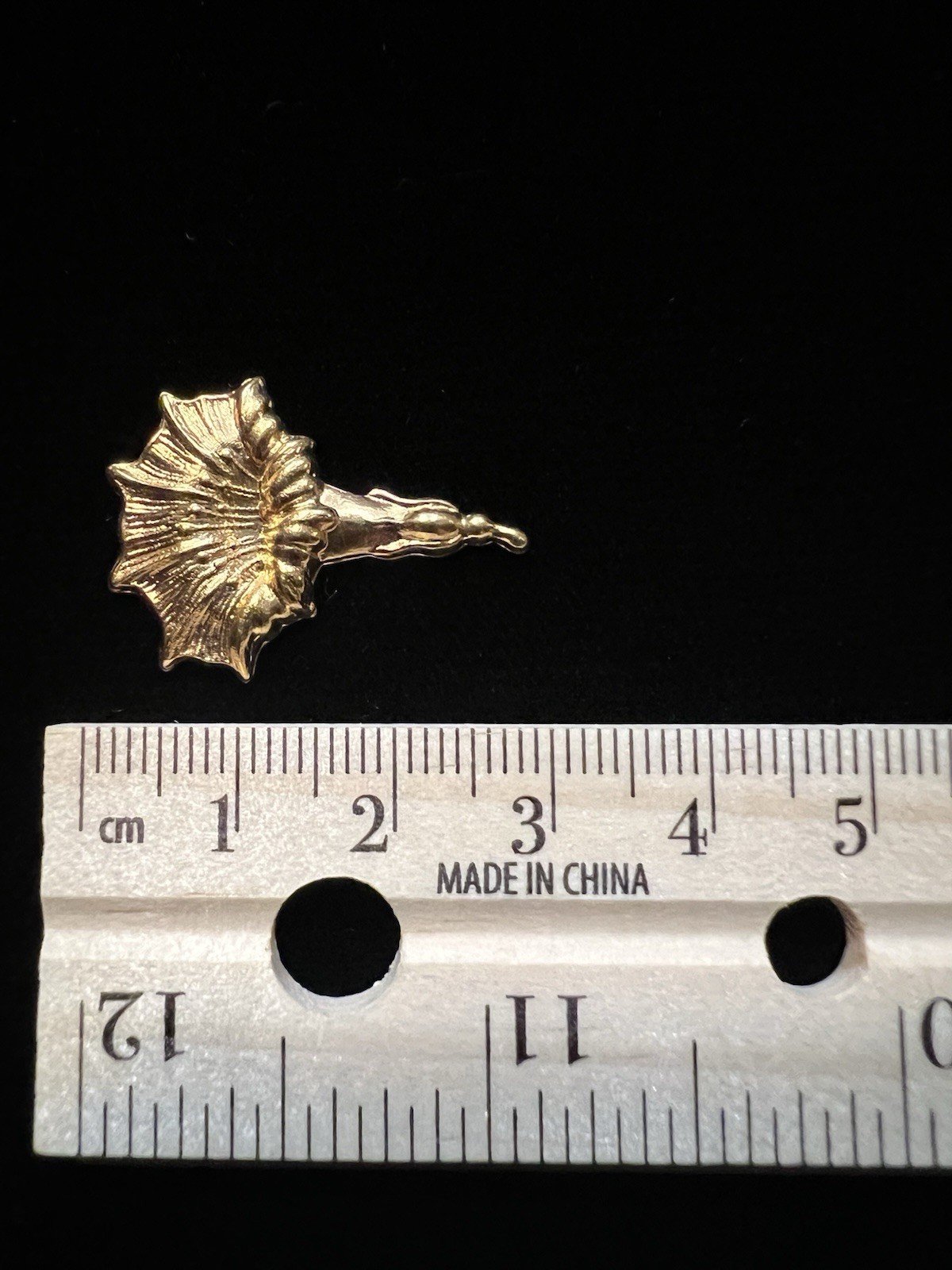 Three Vintage Floral Brass Stampings 22K Gold Plated for Jewelry/Crafting/Decor