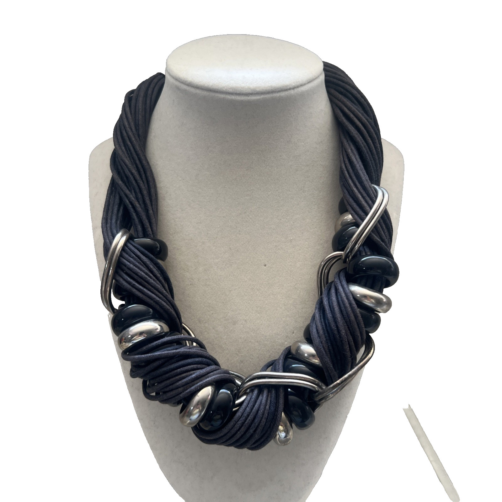 Wilma Spaglee Vintage Statement Necklace Italian Designer Modernist Jewelry