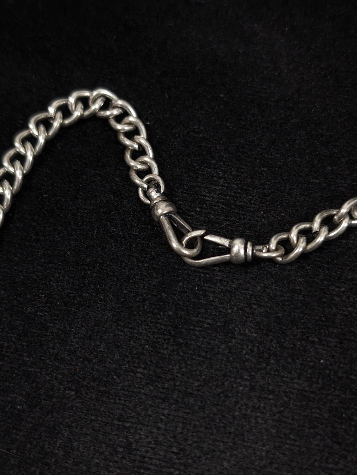 Boho Coastal Hammered Silver Tone Disc Round Charm Chain Necklace 21 in