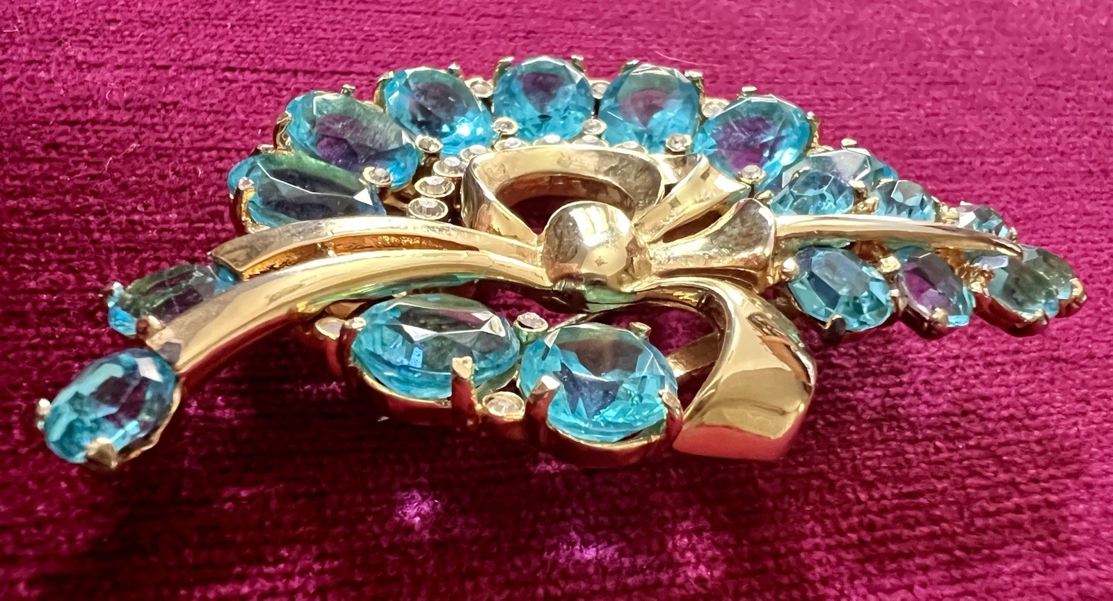 STUNNING VINTAGE RETRO DECO STYLE SIGNED WEINBERG NEW YORK VINTAGE BROOCH