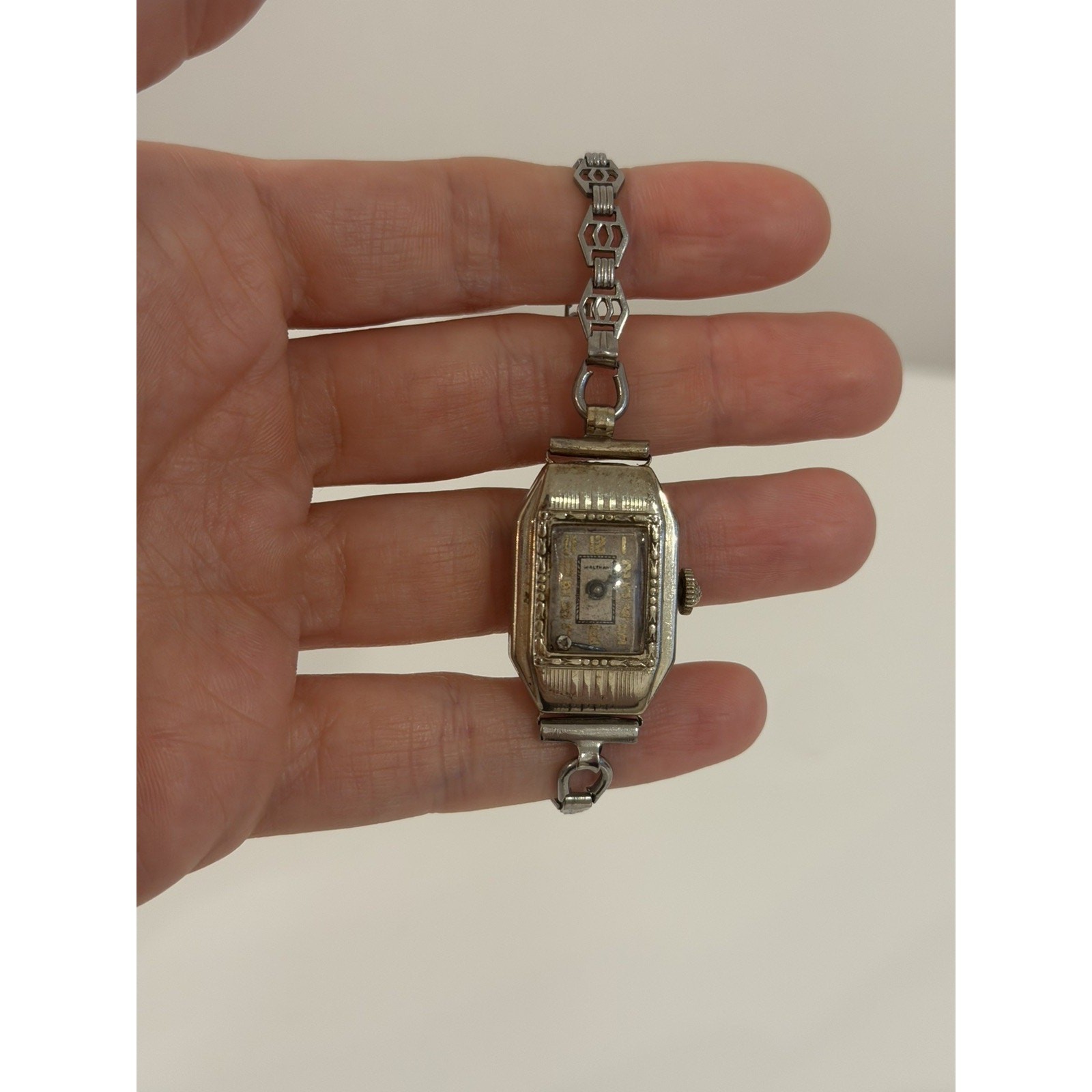 Antique Waltham Art Deco Ladies Wristwatch 1920s – Running – Includes Loose Hand