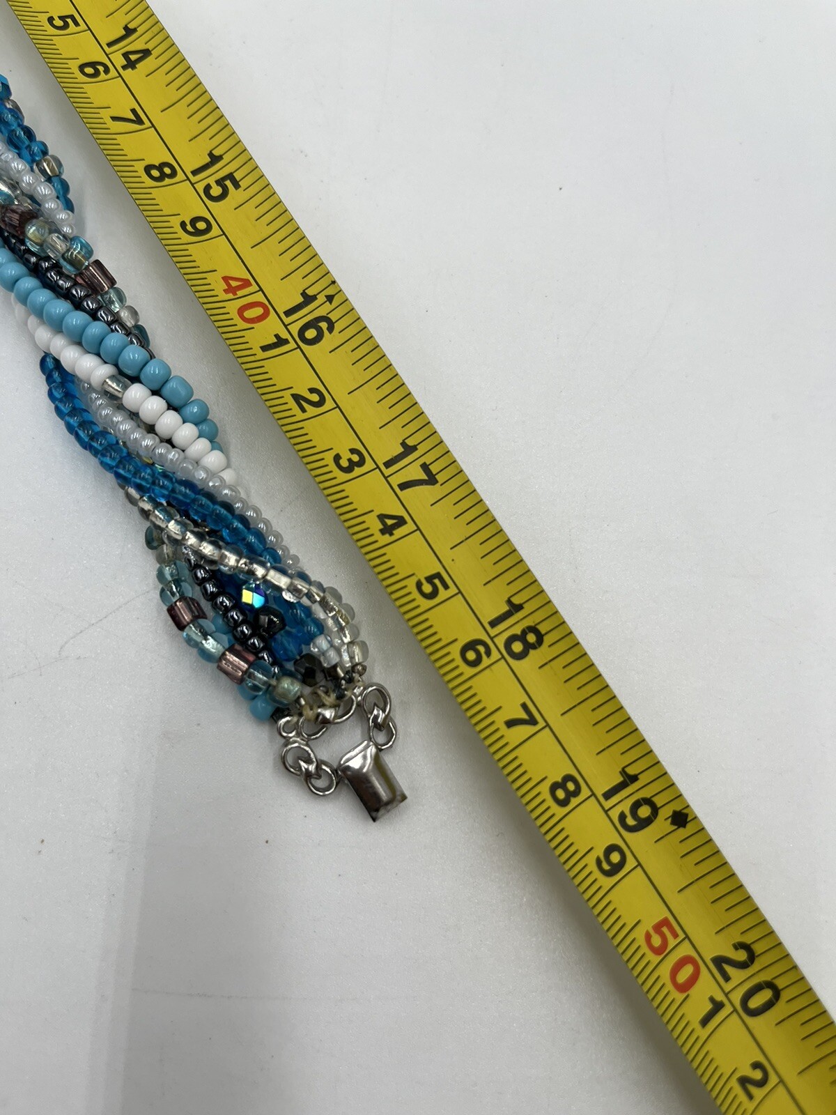 VTG Multiple Strand Twisted Beaded Necklace 18″