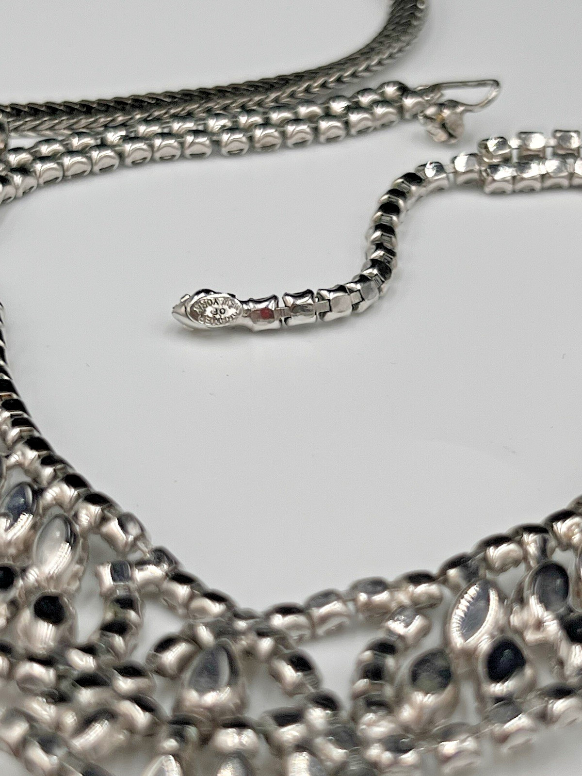Vintage Rhinestone Necklace Lot, Bib & Statement, Signedf Kramer, Selro