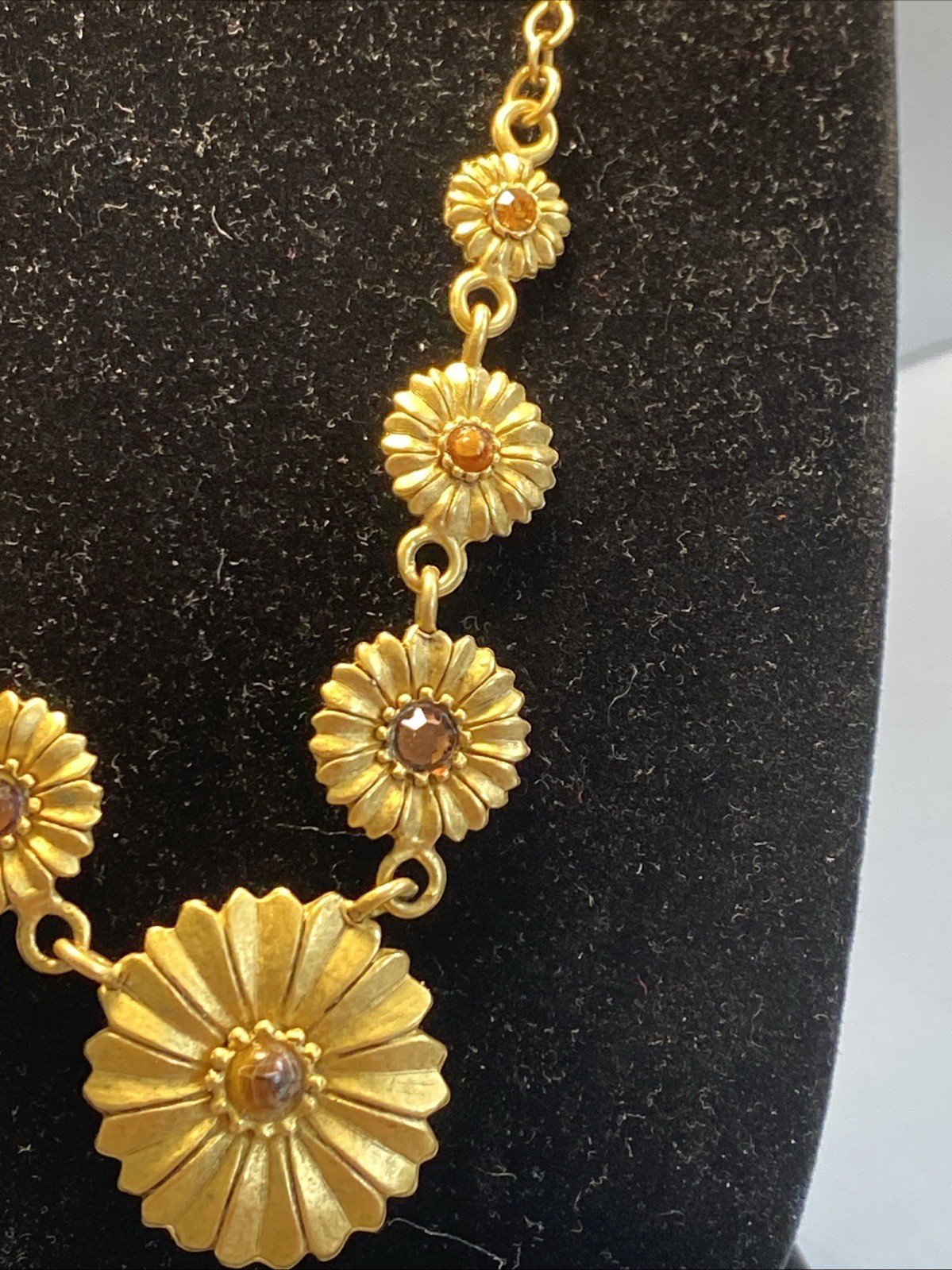 Vintage Eivind Hillestad Flowers Necklace EH Signed 18”