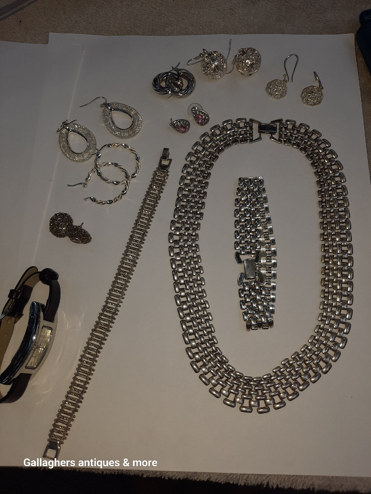 various mixed jewelry lot costume Napier Set Watch Earrings bracelet Necklace
