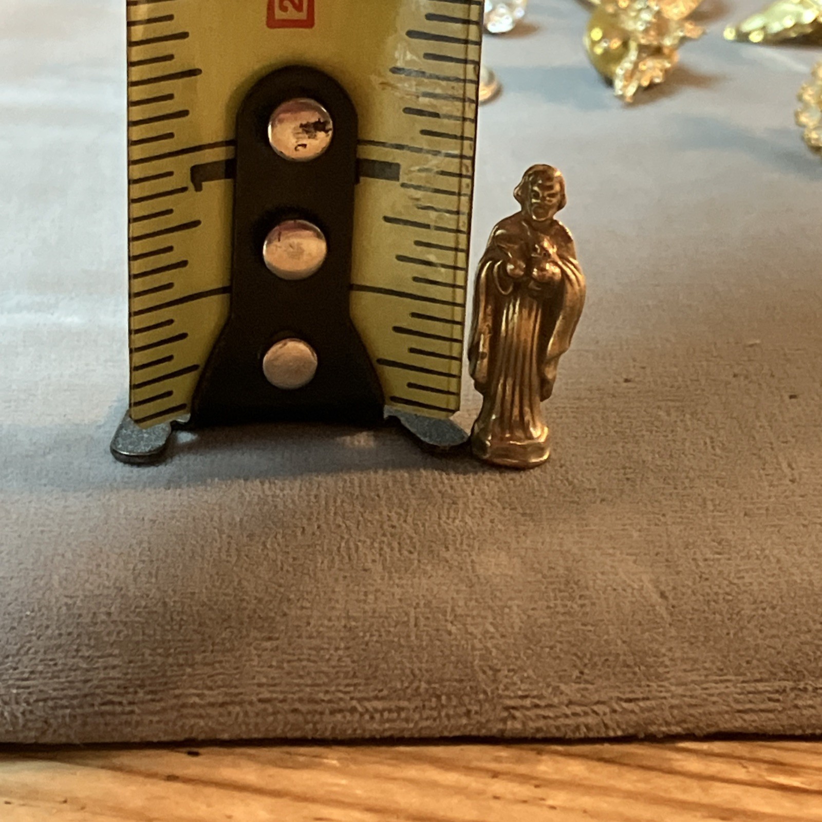 VTG / Modern Costume Jewelry Lot Religious Pocket Shrine Angels Silver Gold Tone