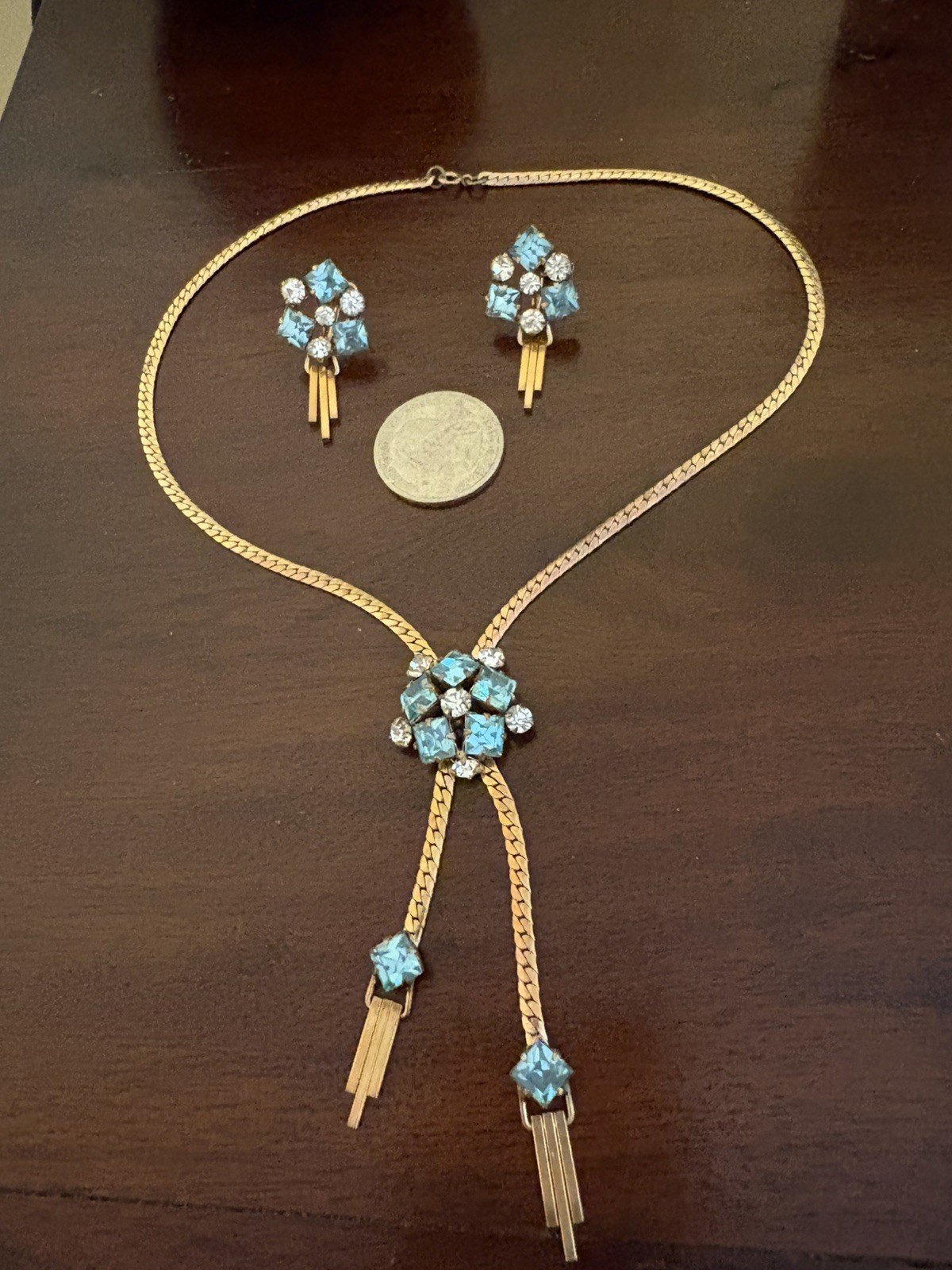 Bar Jam 12k Gold Filled Necklace and Earrings