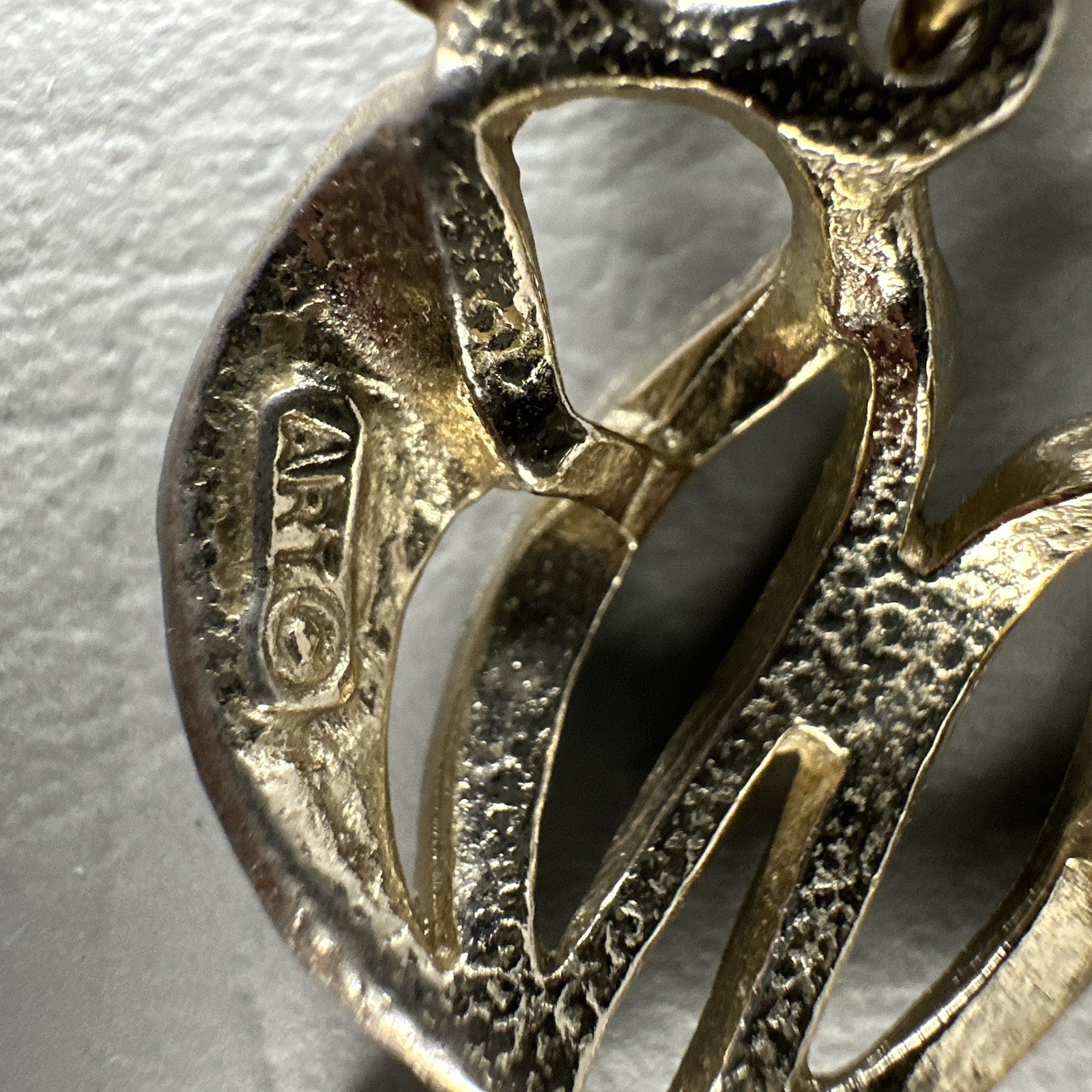 Vintage ART Arthur Pepper Necklace Gold Tone 5 Strand Chain 13-18″