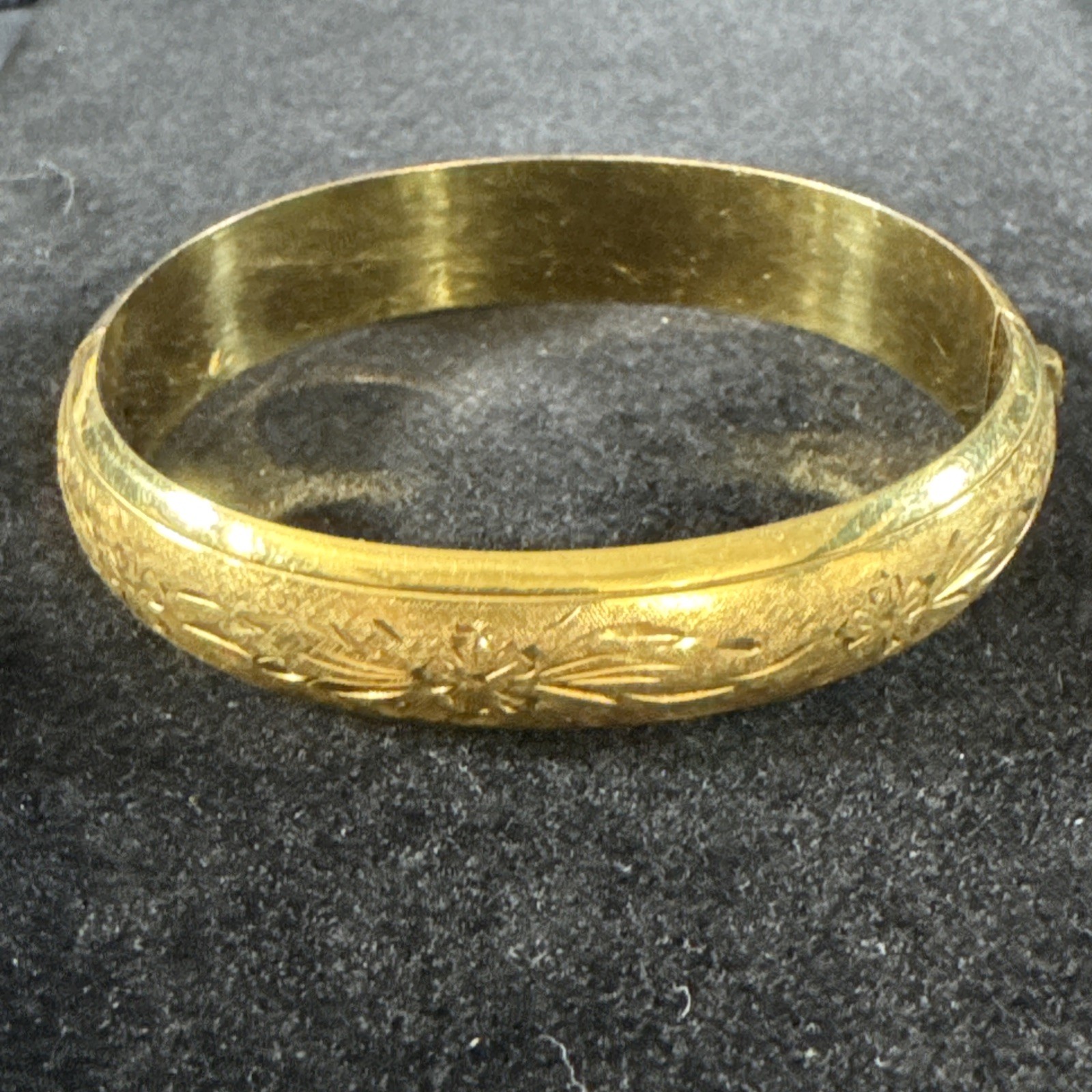 Vintage Marathon 12K Gold Filled Hinged Bangle Bracelet – 20 GRAMS