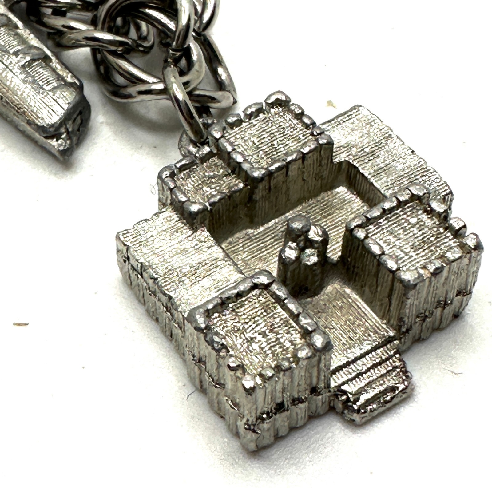 Vtg Worlds Fair 1962 Seattle Charm Bracelet Totem Pole Train Warship Cent 21