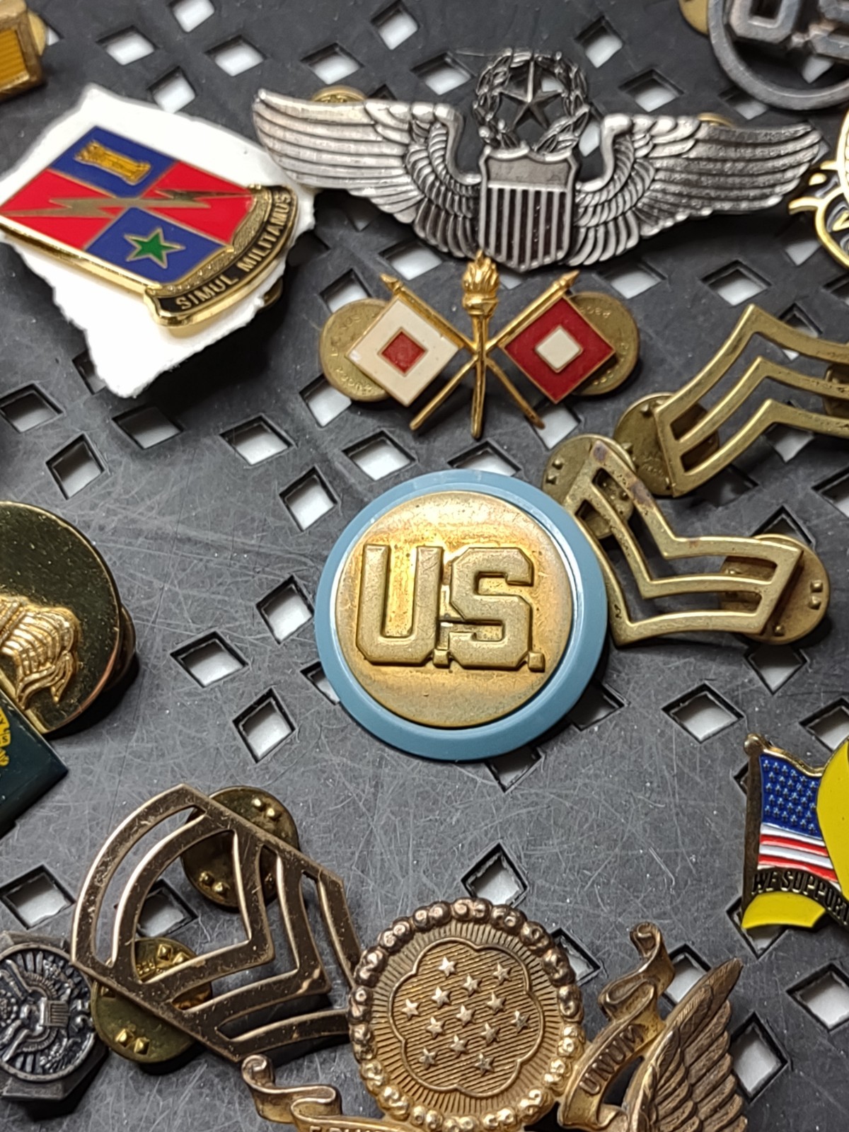 Lot Of Military Themed Pins Military Pin Lot DSTAC
